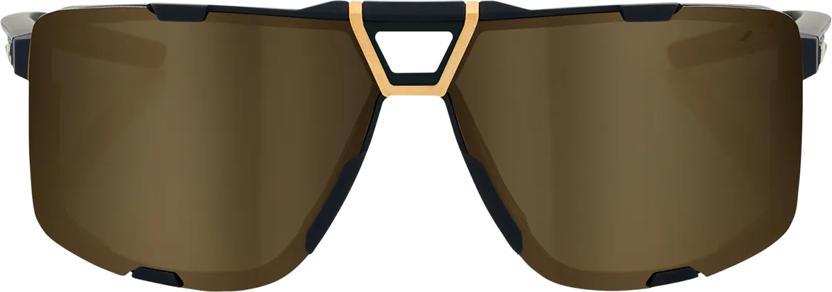 100% Eastcraft Sunglasses - Soft Tact Black - Soft Gold Mirror 61045-258-01