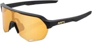100% S2 Sunglasses - Black - Gold 60006-00003
