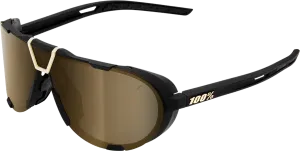 100% Westcraft Sunglasses - Soft Tact Black - Soft Gold Mirror 61046-258-01