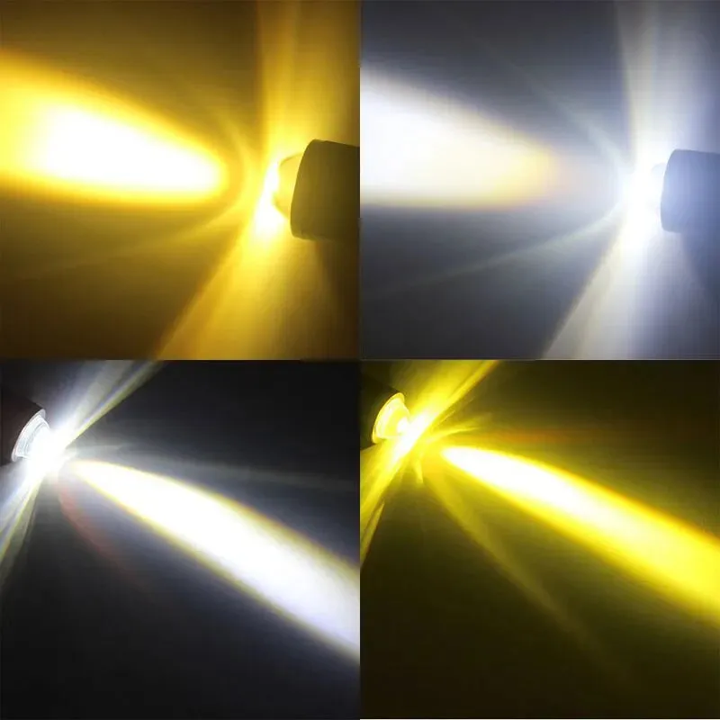 10000lm H4 Led Motorcycle Headlight White Yellow Hi Lo Beam Ba20d H6 P15d Scooter Motorbike Running Light 1pcs
