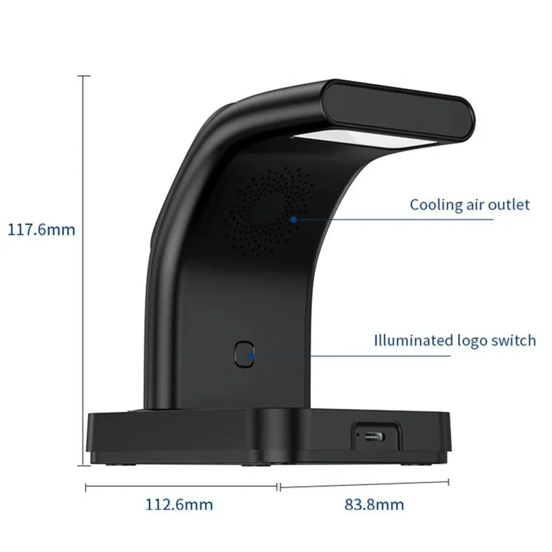 15W Magnetic Wireless Charger With Clock