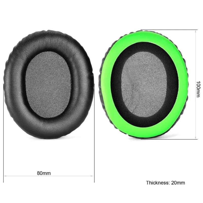 2-pack Headset Earmuffs for Kingston Hyperx Cloud Ii - Black Protein Skin