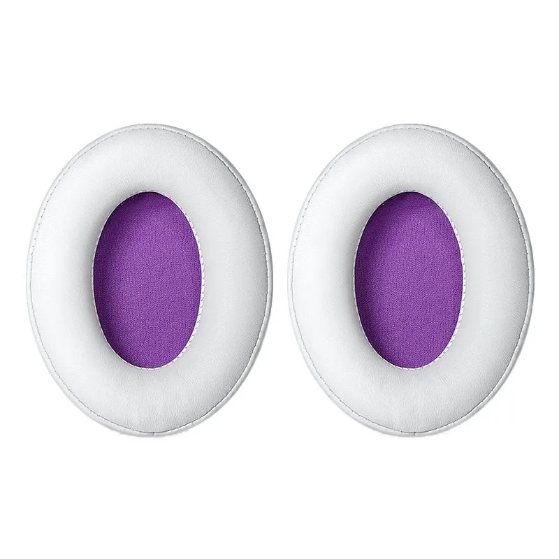 2-pack Headset Earmuffs for Kingston Hyperx Cloud Ii - White & Purple Lambskin