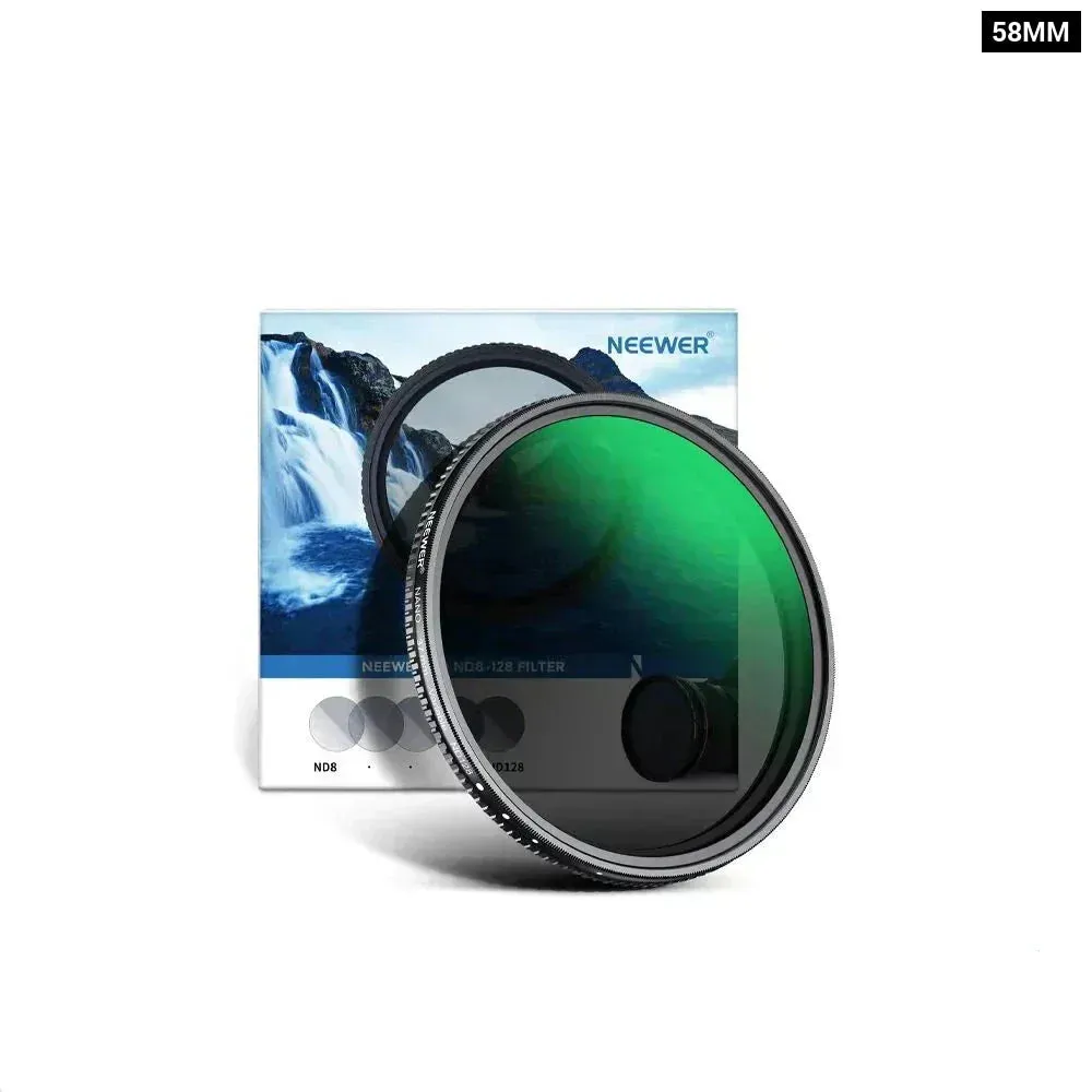 2 Piece Black Diffusion Lens Filter Kit for Cinematic Effects 1/4 & 1/8 Mist Filters with Storage Cases Hd Optical Glass
