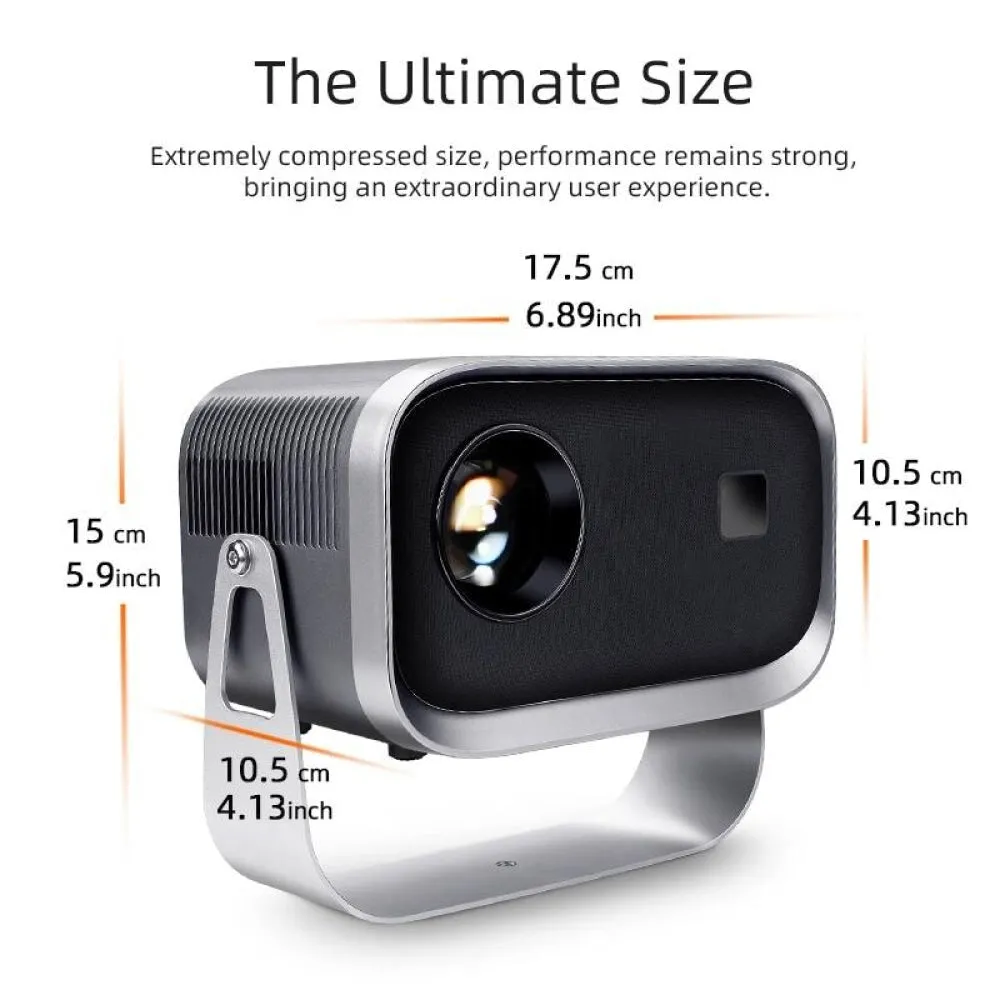 360 Degree Rotating Mini Android Projector | 150 Lumens | 1280X720P