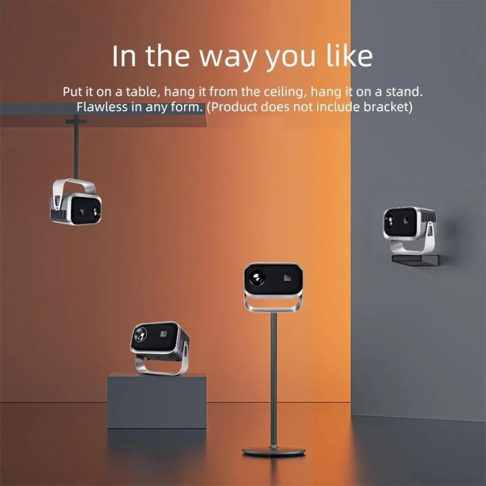 360 Degree Rotating Mini Android Projector | 150 Lumens | 1280X720P