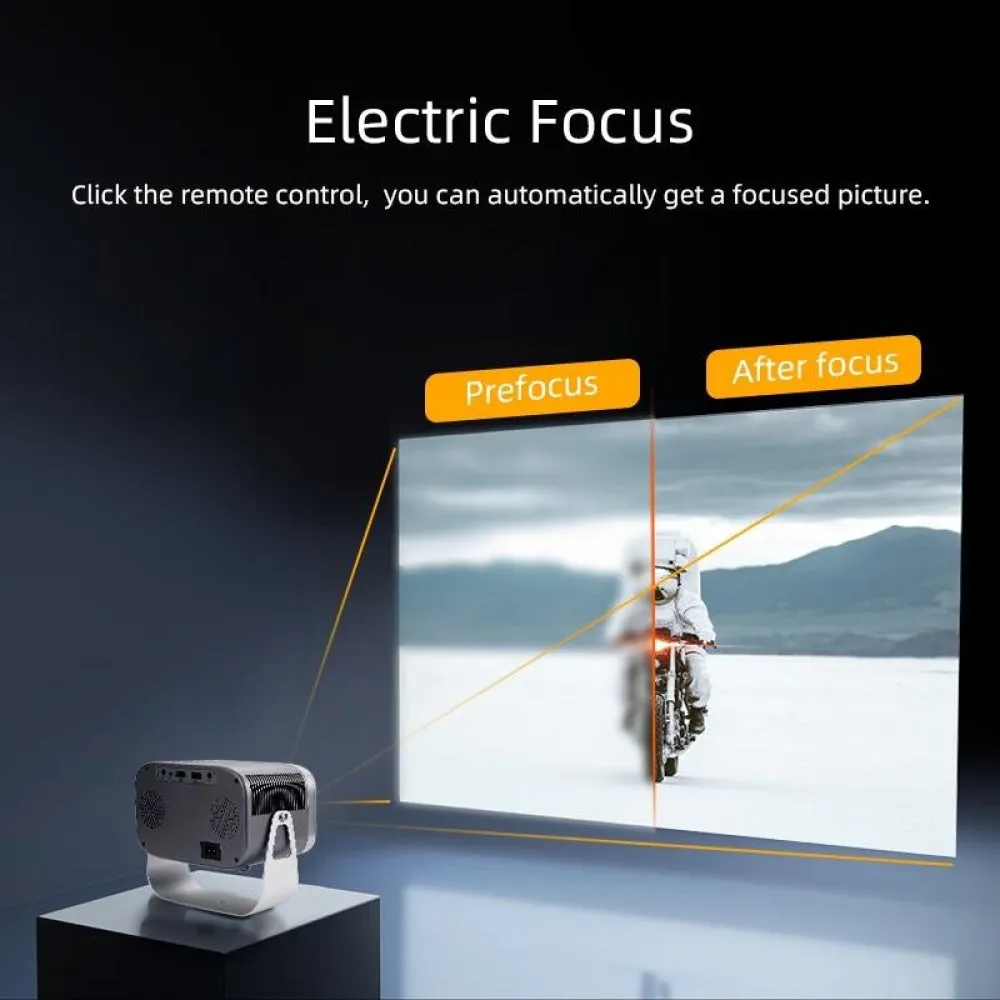 360 Degree Rotating Mini Android Projector | 150 Lumens | 1280X720P