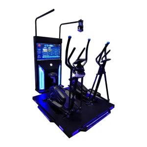 9DVR fitness machine for two Bicycle Treadmill game machines simulator