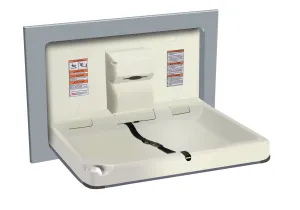 ASI 9018 Horizontal Recessed Stainless Steel Baby Changing Station
