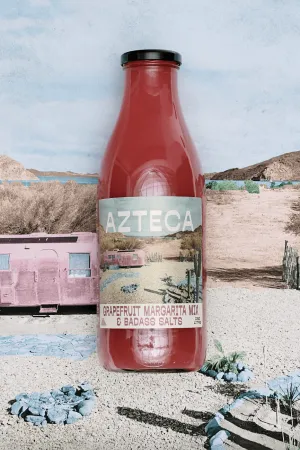 AZTECA GRAPEFRUIT & HIBISCUS MARGARITA MIX   BADASS SALT