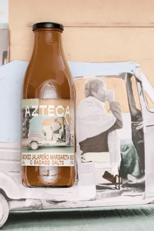AZTECA SMOKED JALAPENO MARGARITA MIX   BADASS SALT