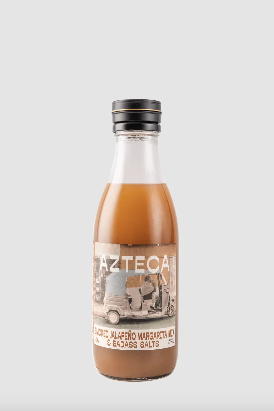 AZTECA SMOKED JALAPENO MARGARITA MIX   BADASS SALT