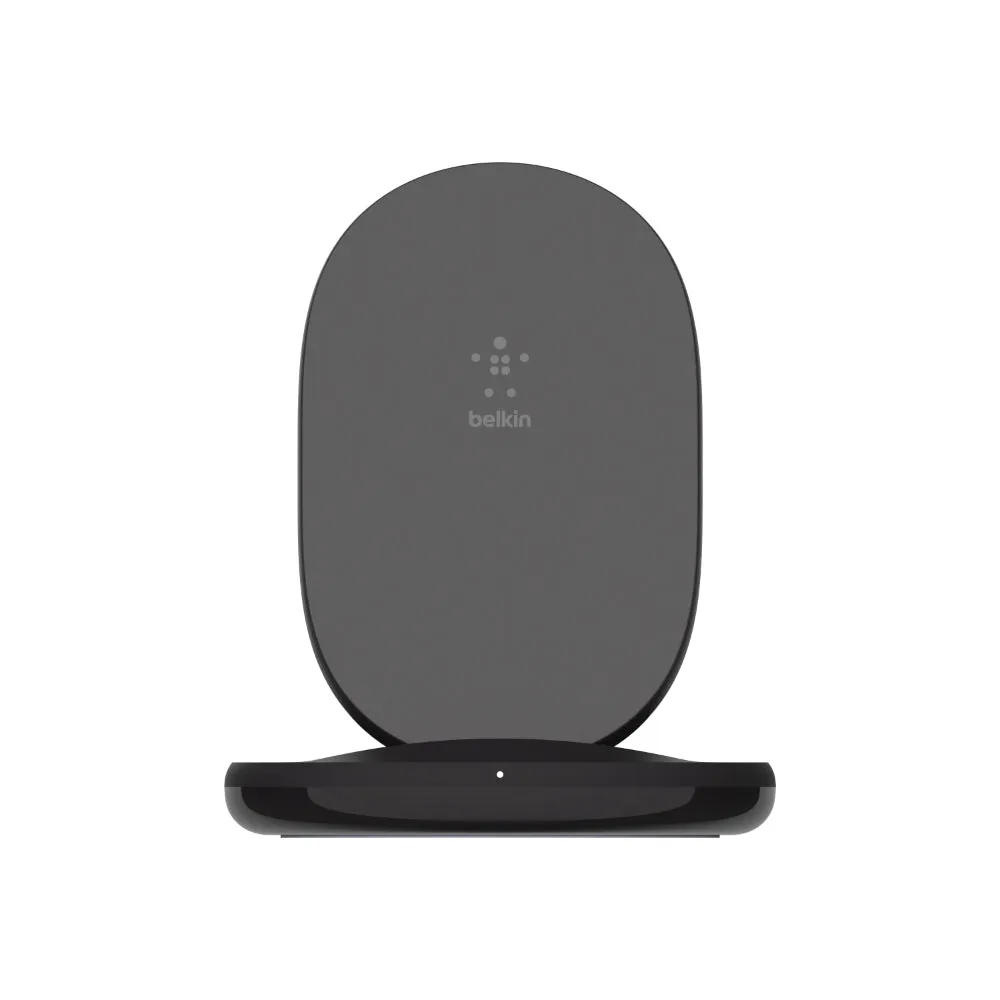 BELKIN BoostCharge Wireless Charging Stand 15W (Qi Fast Wireless Charger for iPhone, Samsung, Pixel, more) - Black