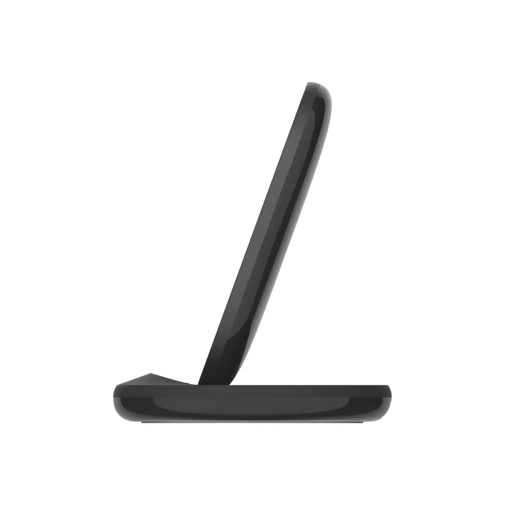 BELKIN BoostCharge Wireless Charging Stand 15W (Qi Fast Wireless Charger for iPhone, Samsung, Pixel, more) - Black