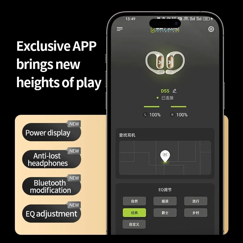 Bluetooth Earphones with Ear-mount Design