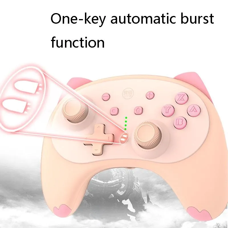 Cat Shaped Wireless Tooth Handle for Nintendo Switch
