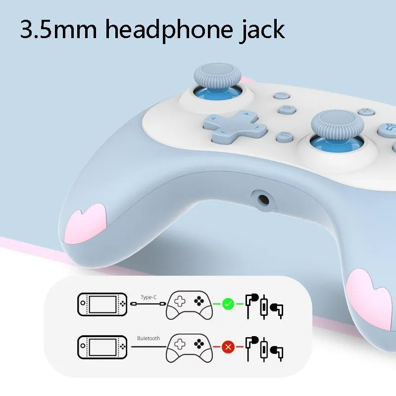 Cat Shaped Wireless Tooth Handle for Nintendo Switch