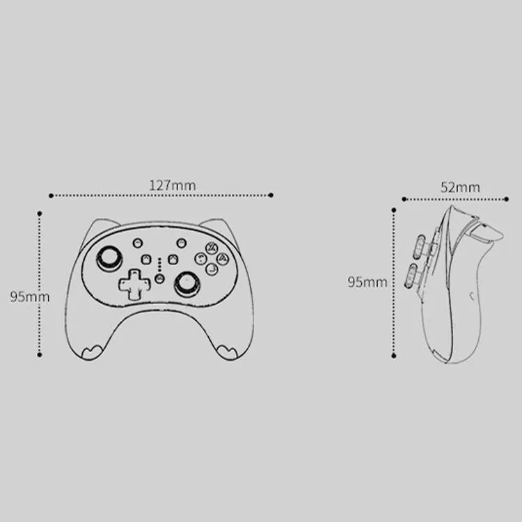 Cat Shaped Wireless Tooth Handle for Nintendo Switch