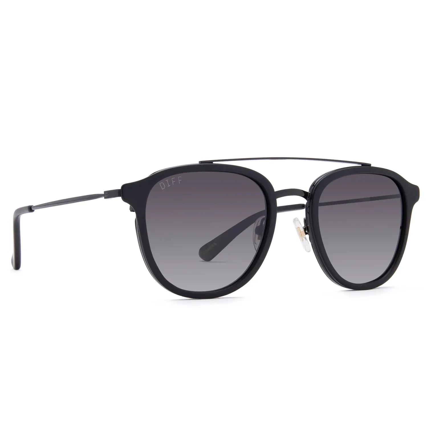 DIFF Camden Sunglasses - Polarized MATTE BLACK