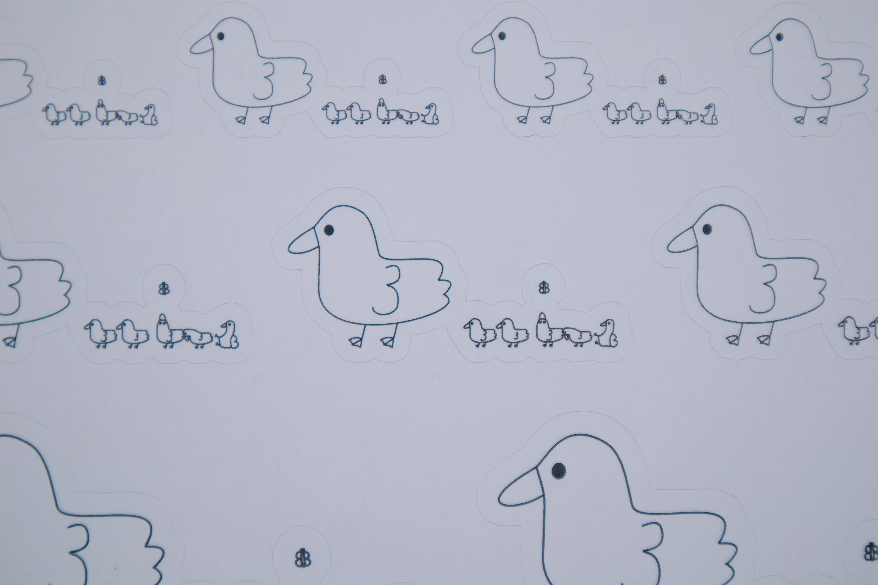 Duck Planner Stickers  | Distracted Duckling Sticker Sheet, Kiss Cut, Matte Finish | Planner Decoration