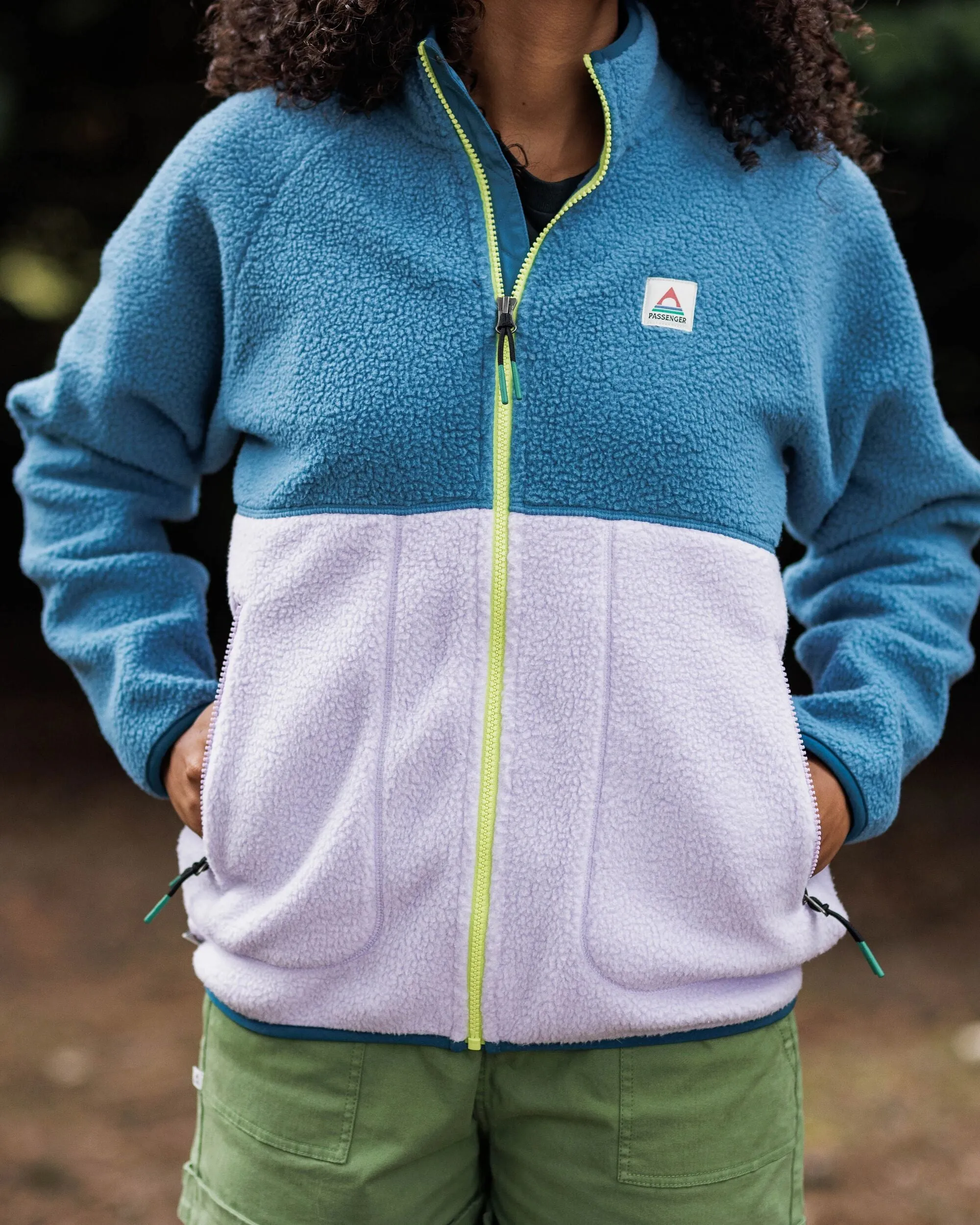 Fairbanks Full Zip Recycled Sherpa Fleece - Lilac Mist