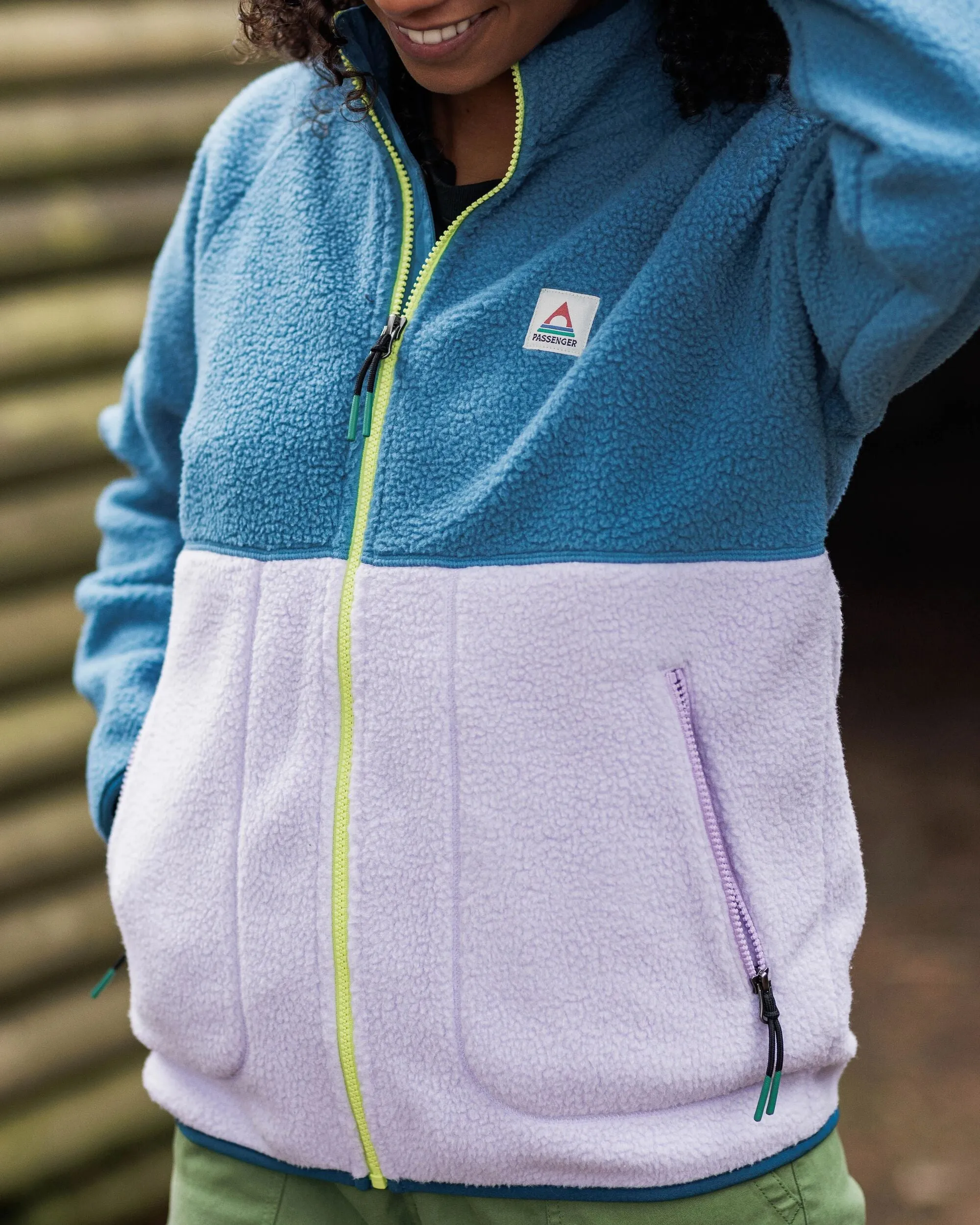 Fairbanks Full Zip Recycled Sherpa Fleece - Lilac Mist