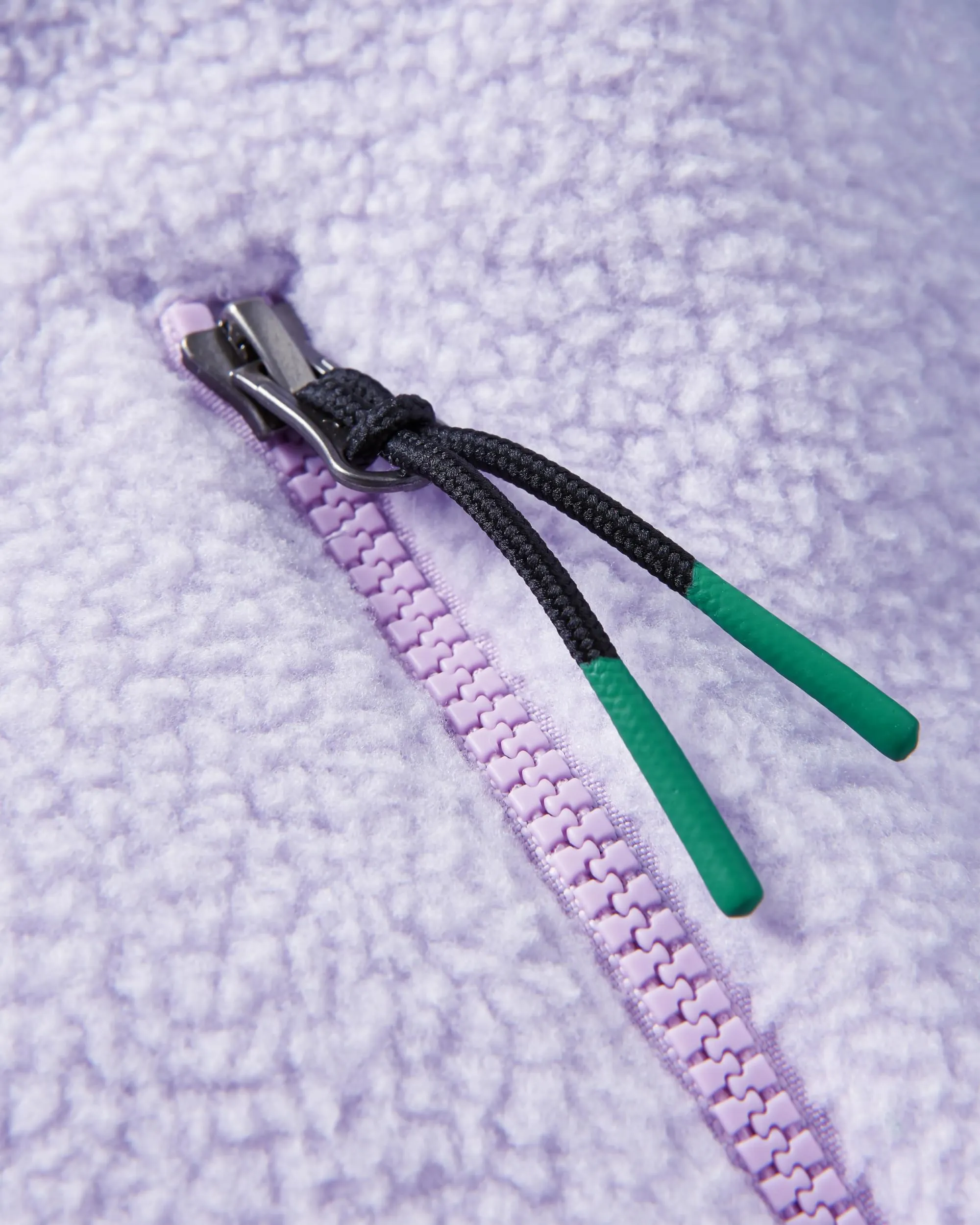 Fairbanks Full Zip Recycled Sherpa Fleece - Lilac Mist