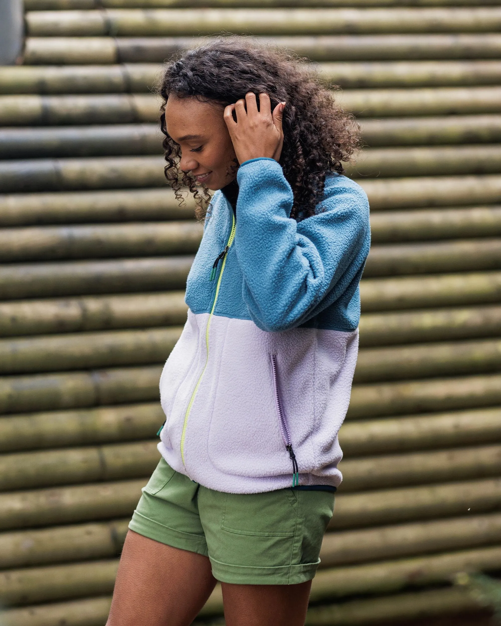 Fairbanks Full Zip Recycled Sherpa Fleece - Lilac Mist