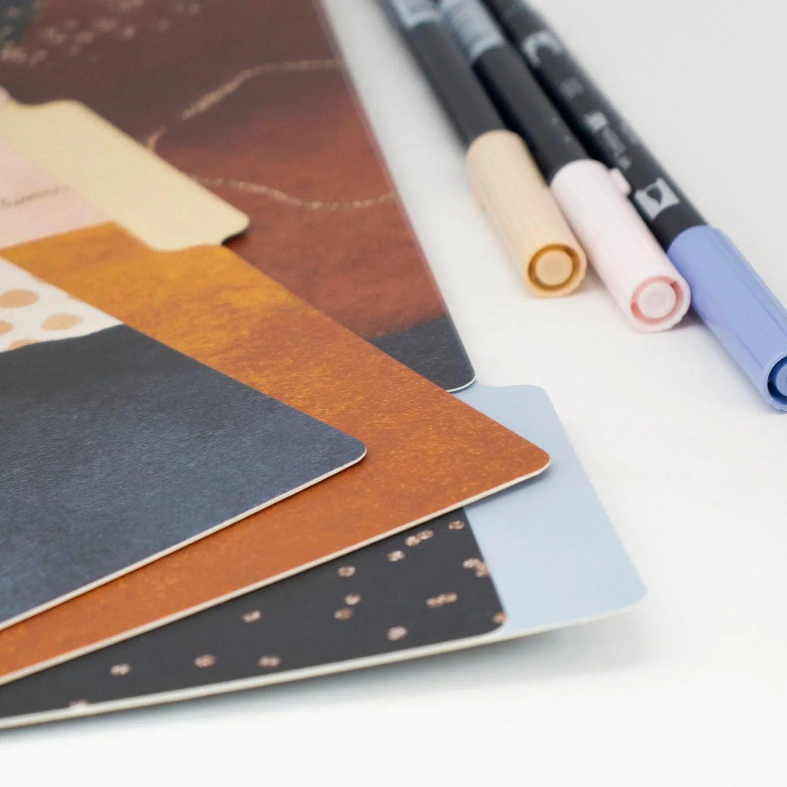 File Folder Set, Earthy Abstract