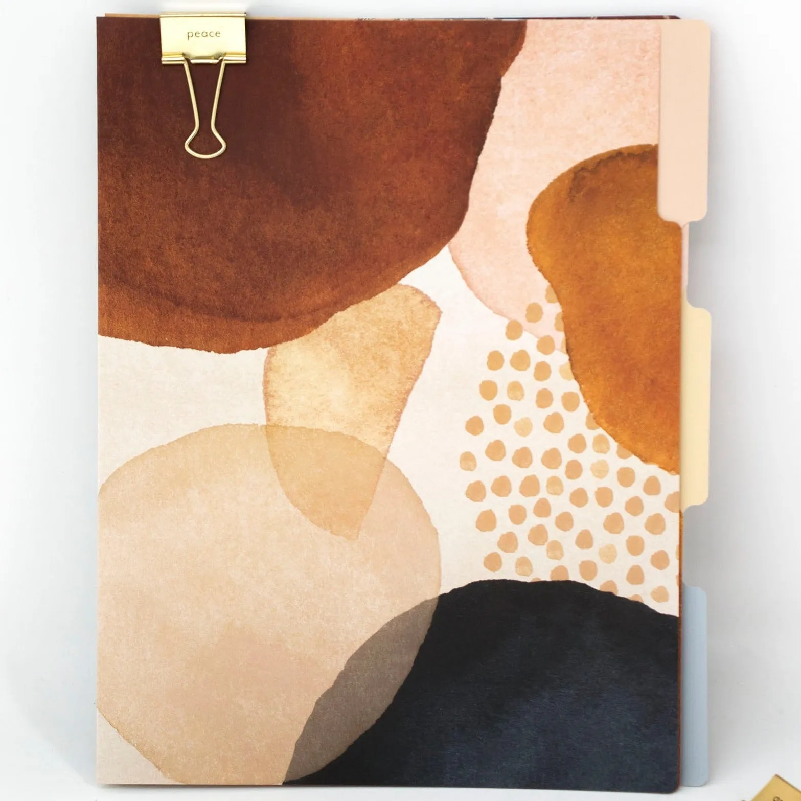 File Folder Set, Earthy Abstract