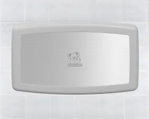 Koala Kare® KB300-05SS - Surface Horizontal White Granite Baby Changing Station with Stainless Steel Veneer (Newest Generation)