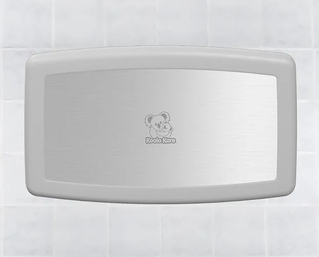 Koala Kare® KB300-05SS - Surface Horizontal White Granite Baby Changing Station with Stainless Steel Veneer (Newest Generation)