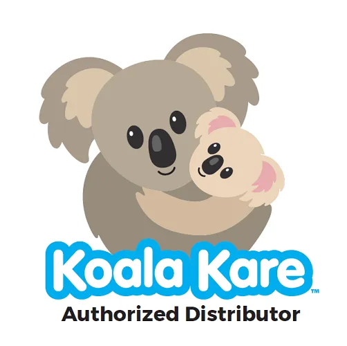 Koala Kare® KB301-05SS - Surface Vertical White Granite Baby Changing Station with Stainless Steel Veneer (Newest Generation)