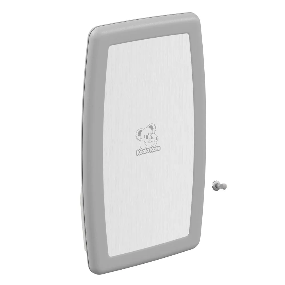 Koala Kare® KB301-05SS - Surface Vertical White Granite Baby Changing Station with Stainless Steel Veneer (Newest Generation)