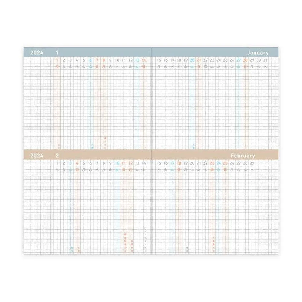 Kokuyo Notebook (A5 Slim) - Jibun-Techo Diary (2025)