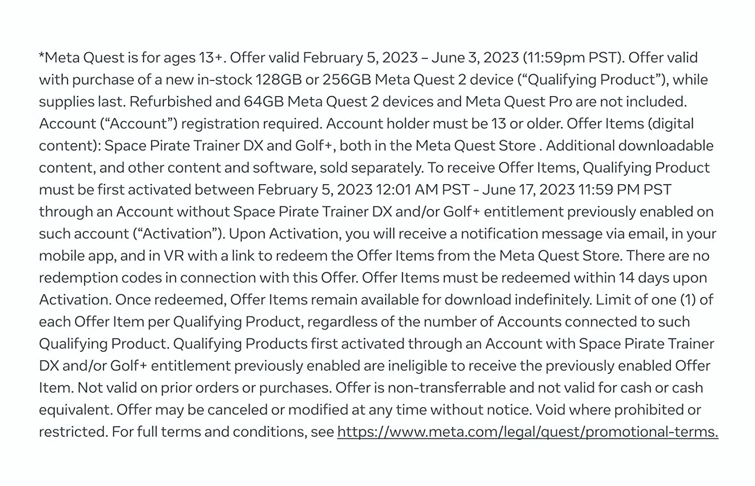 Meta Quest 2 VR Headset: 256GB   Free GOLF  & Space Pirate Trainer DX!