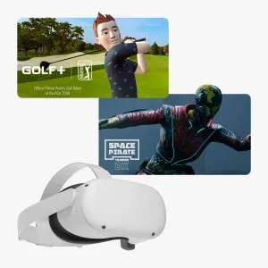 Meta Quest 2 VR Headset: 256GB   Free GOLF  & Space Pirate Trainer DX!