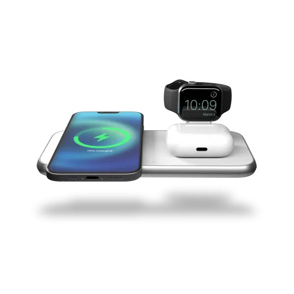 [OPEN BOX] ZENS Aluminium 4-in-1 Wireless Charger with 45W USB PD Designed for Magsafe - White
