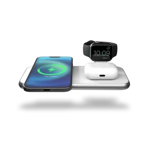 [OPEN BOX] ZENS Aluminium 4-in-1 Wireless Charger with 45W USB PD Designed for Magsafe - White