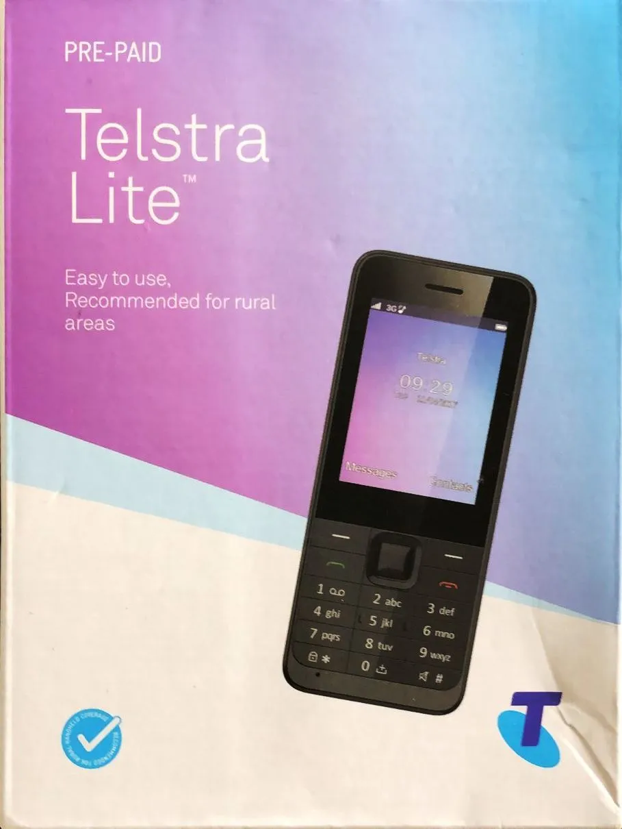Telstra Lite 2.4" Colour Display 3GMobile Phone - Black / Locked to Telstra