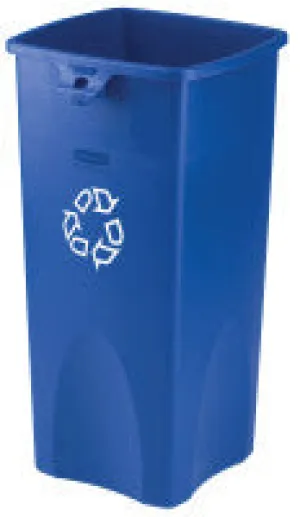 Untouchable Recycling Containers, 23 gal, Blue