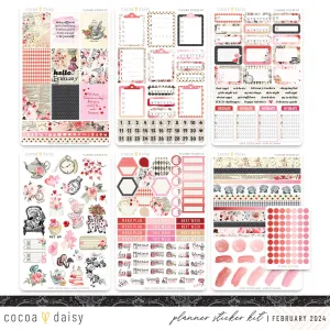 Wonderland Planner Sticker Kit February 2024